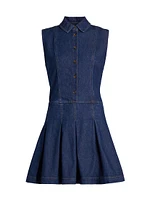Arella Denim Sleeveless Minidress