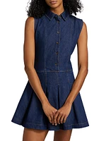 Arella Denim Sleeveless Minidress