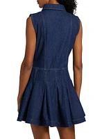 Arella Denim Sleeveless Minidress