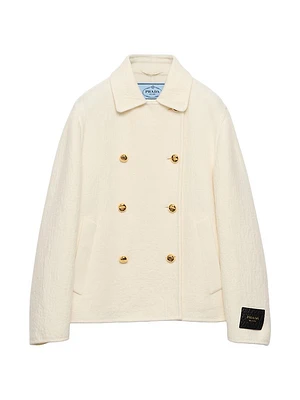 Double-Breasted Twill Jacket