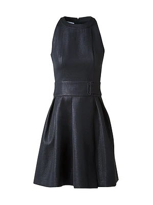 Metallic A-Line Minidress