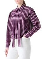 Striped Cotton Poplin Shirt