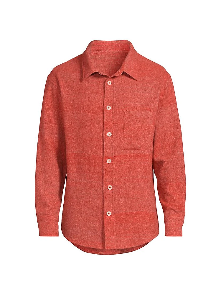 Blanket Stripe Cashmere Overshirt