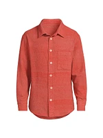 Blanket Stripe Cashmere Overshirt