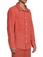 Blanket Stripe Cashmere Overshirt