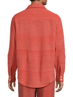 Blanket Stripe Cashmere Overshirt