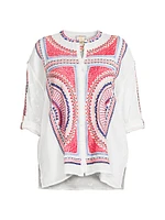 Plus Audrey Embroidered Shirt
