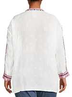 Plus Audrey Embroidered Shirt