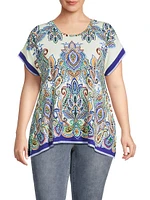 Plus The Janie Favorite Draped T-Shirt