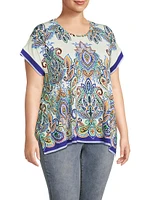 Plus The Janie Favorite Draped T-Shirt