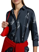 Ledger Nautical Twill Button-Front Shirt