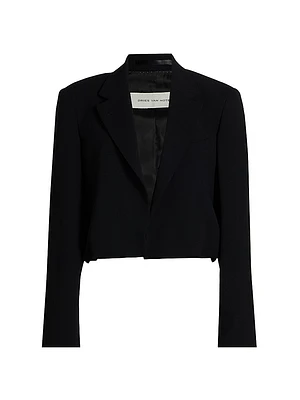 Vasti Crêpe One-Button Blazer
