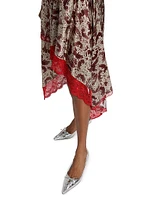Shake Silk Asymmetric Skirt