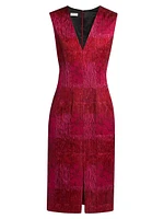 Delina Thread Jacquard Dress