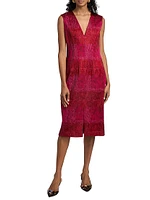Delina Thread Jacquard Dress