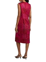 Delina Thread Jacquard Dress