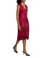 Delina Thread Jacquard Dress