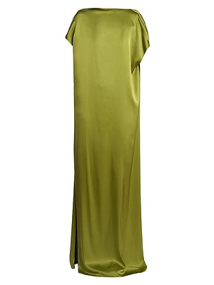Diria Stretch-Silk Maxi Dress
