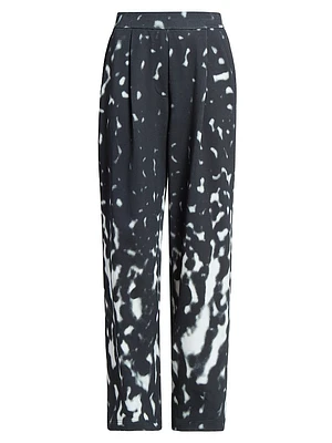 Hartia Printed Wide-Leg Pants