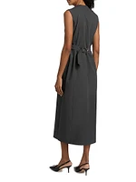 Dilby Tailored Button-Front Midi-Dress