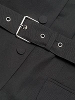 Dilby Tailored Button-Front Midi-Dress