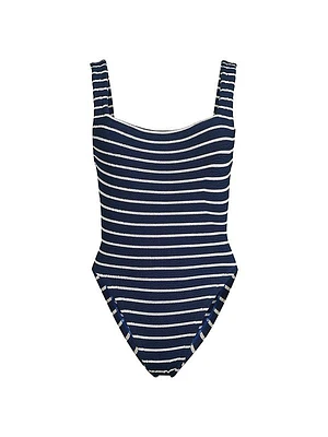 Striped One-Piece Swimsuit