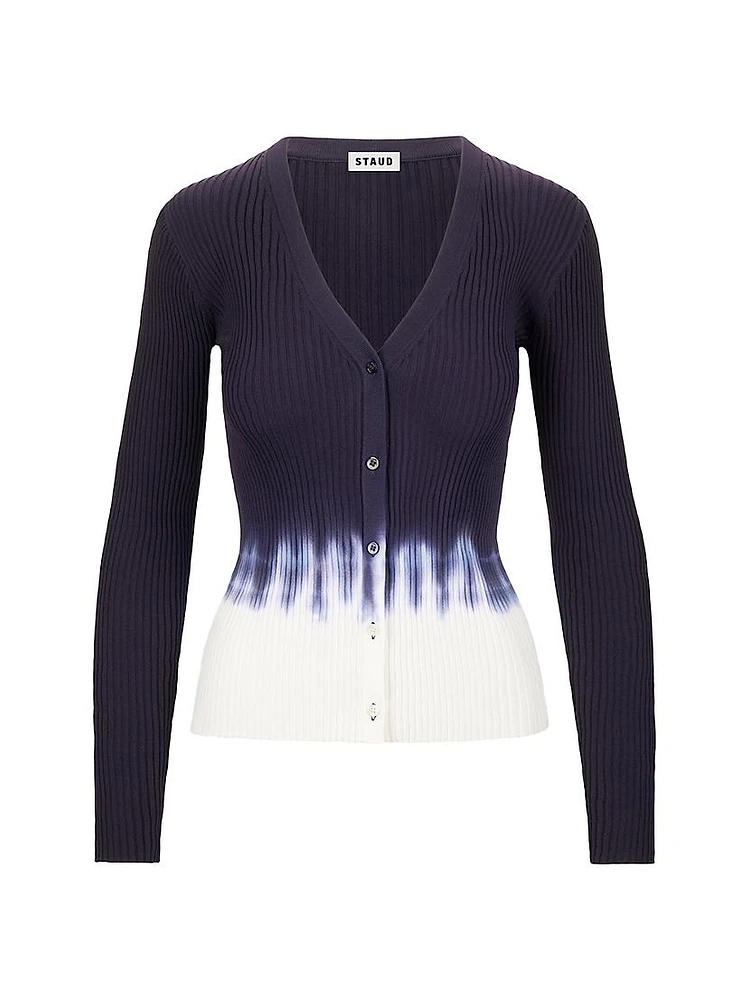 Cargo Tie-Dye Button-Front Cardigan