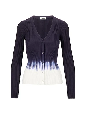 Cargo Tie-Dye Button-Front Cardigan