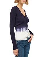 Cargo Tie-Dye Button-Front Cardigan