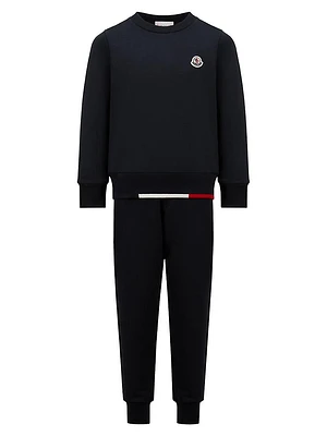 Little Boy's & Sweatsuit Set Cotton