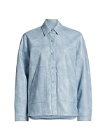 Sidonie Faux Leather Oversized Jacket