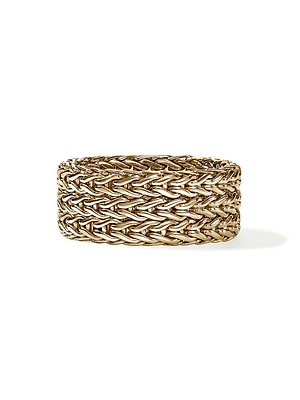Icon Rata Chain 14K Yellow Gold Wide Band Ring