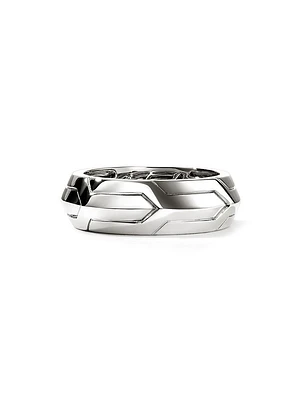 Icon 50 Sterling Silver Band Ring