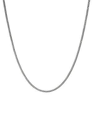 Sterling Silver Curb-Chain Necklace/2.1MM