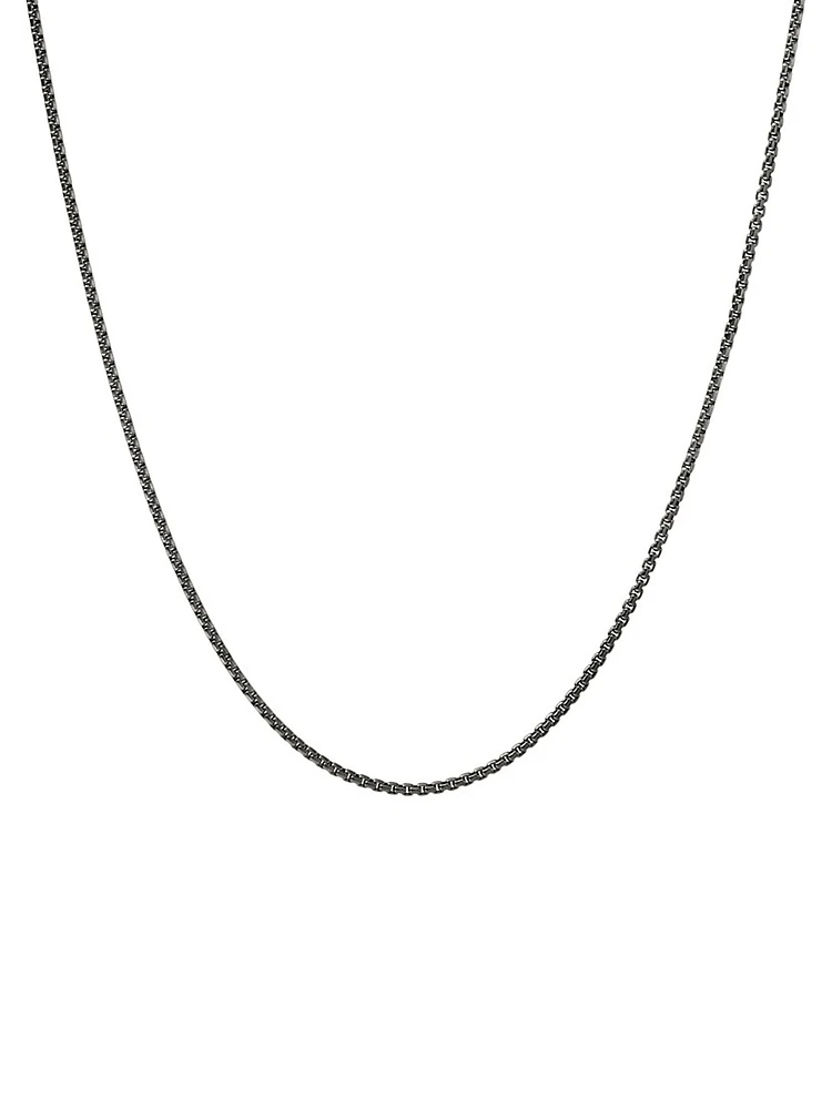 Sterling Silver Box-Chain Necklace/1.6MM