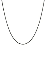 Sterling Silver Box-Chain Necklace/1.6MM