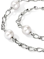 Surf Sterling Silver & Cultured Freshwater Pearl Wrap Bracelet
