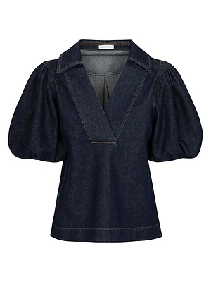 Gabrielle Denim Blouse