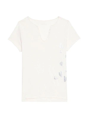 Tunisien Rain Rhinestone Hearts T-Shirt