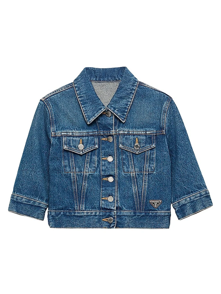 Denim Blouson Jacket