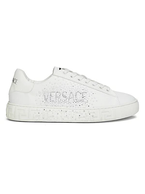 Embellished Logo Low-Top Sneakers