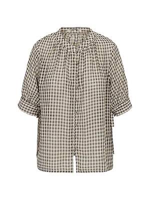 Aster Gingham Blouse
