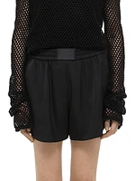 Logo Patch Boxer-Style Shorts