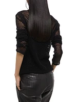 Mesh Long Sleeve Top