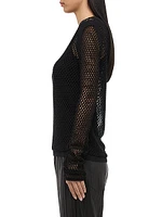 Mesh Long Sleeve Top