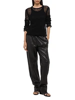 Mesh Long Sleeve Top