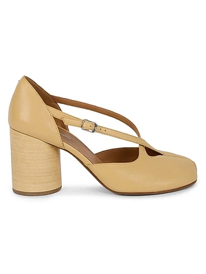 Tabi 80MM Split-Toe Leather Pumps
