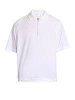Cotton Poplin Polo Shirt