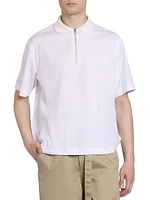 Cotton Poplin Polo Shirt