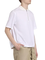 Cotton Poplin Polo Shirt